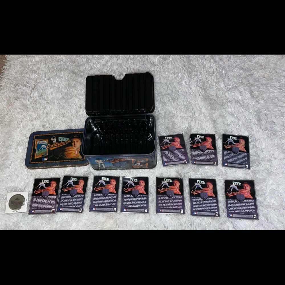 Vintage Metallic Embossed Cal Ripken Baseball Cards - Picture 12 of 16